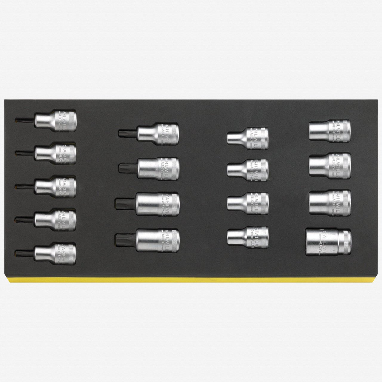 Stahlwille TCS 50TX/54TX/17 1/2" Torx Sockets in TCS Inlay, 17 Pieces - ST96838763 - KC Tool