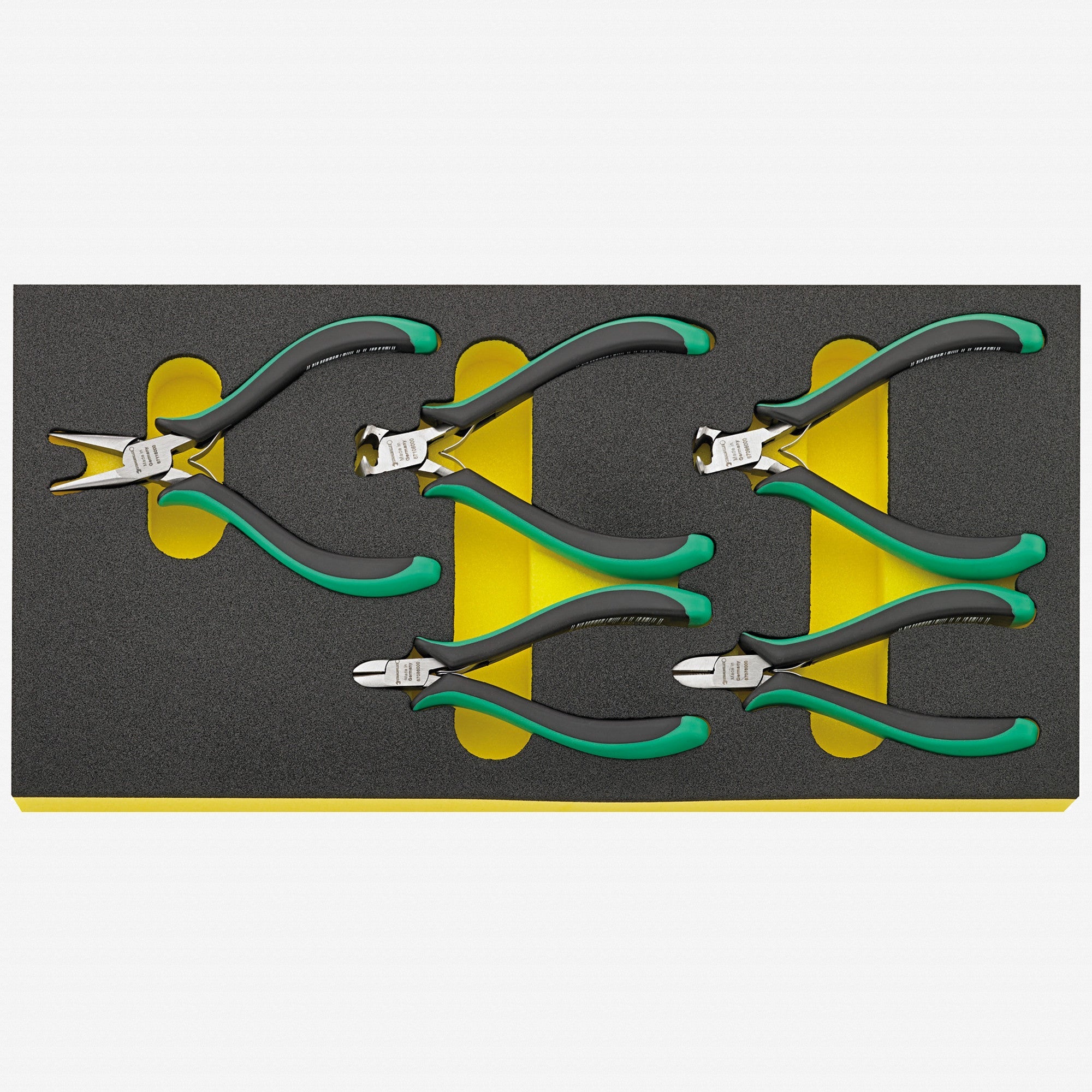 Stahlwille TCS 6707-6711 Electronics Pliers Set in Foam Tray, 5 Pieces - ST96838798 - KC Tool