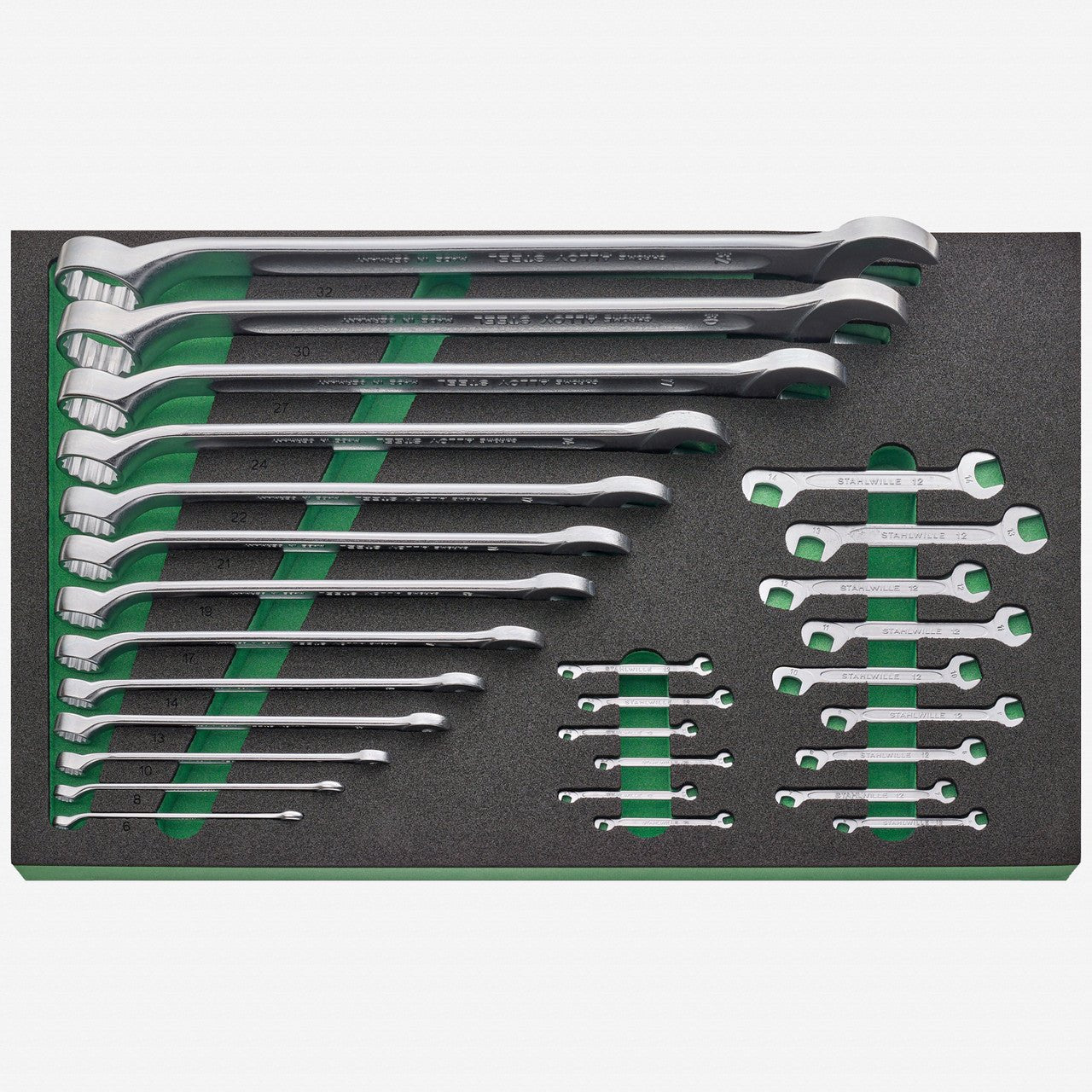 Stahlwille TCS 9 821/28 Metric Wrench Set in Foam Inlay, 29 Pieces - ST96830272 - KC Tool