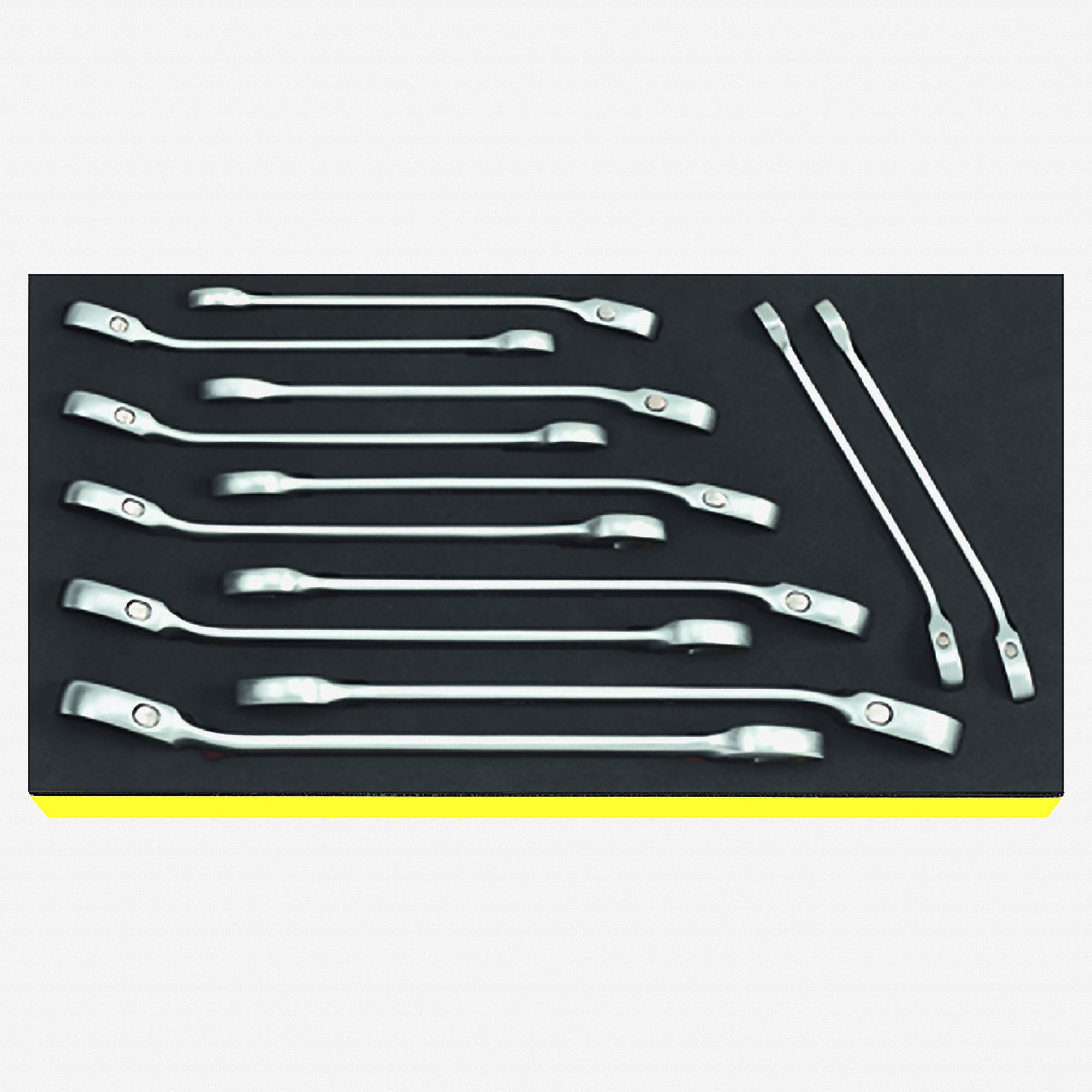 Stahlwille TCS OPEN RATCH 17/12 Ratcheting Combination Wrench Set, Metric, 8-19mm, 12 Pieces - ST96830649 - KC Tool