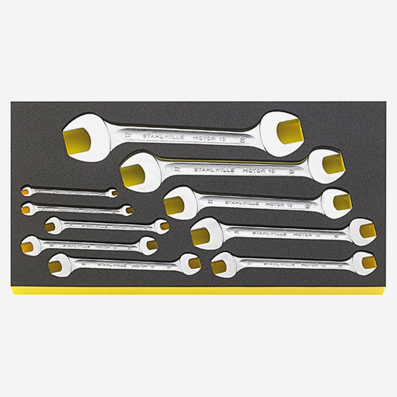 Stahlwille TCS WT 10/10, Double Open End Wrench Set in TCS Inlay, 6 - 32 mm, 10 Pieces - ST96830120 - KC Tool