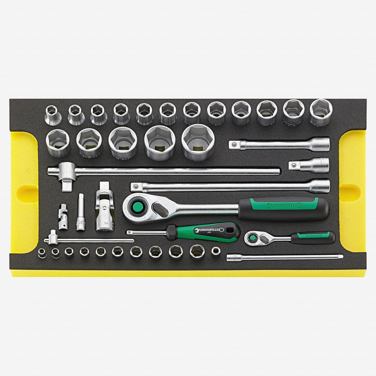 Stahlwille TCS WT 40/52/27/13 1/4" and 1/2" Metric Socket Set in TCS Inlay, 40 Pieces - ST96830117 - KC Tool
