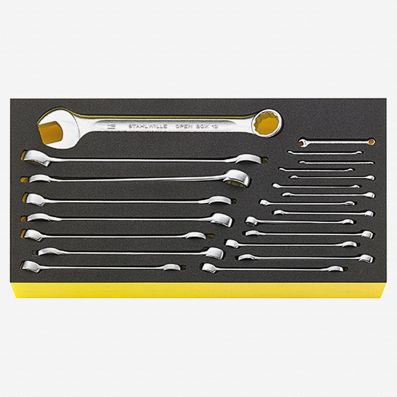 Stahlwille TCS WT OPEN BOX 13a/22 SAE Combination Wrench Set, 3/16" - 1 1/16", 22 Pieces - ST96830125 - KC Tool
