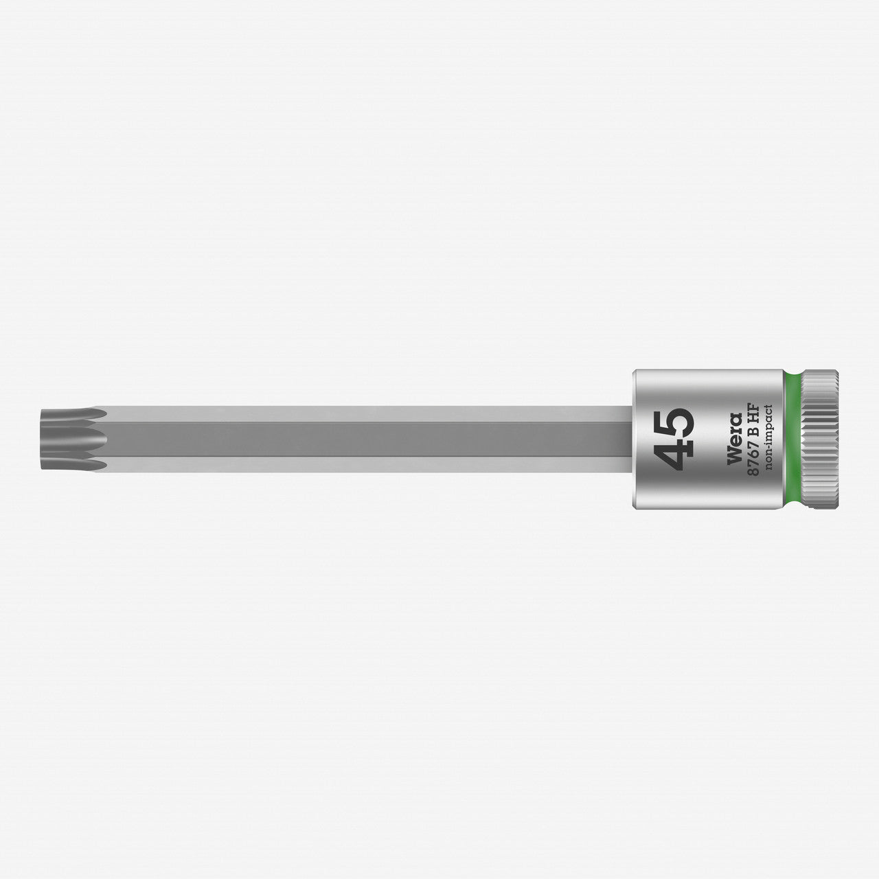 Wera 003071 3/8" Drive Zyklop Torx Bit Socket with Holding Function T45 Long - WR003071 - KC Tool