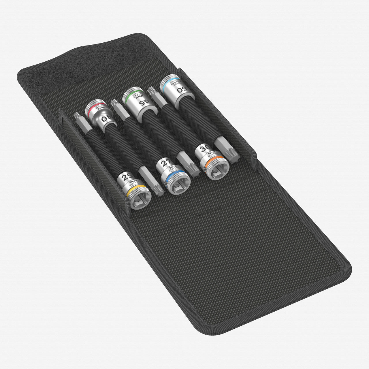 Wera 003185 8767 B 3/8" Drive Zyklop Torx Bit Socket Set with Holding Function, Long - WR003185 - KC Tool