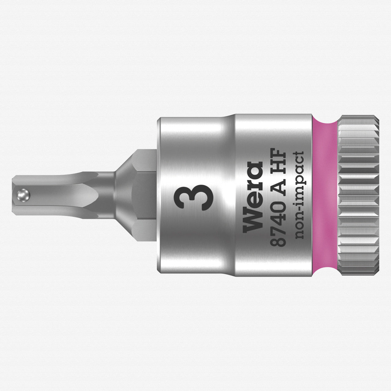 Wera 003332 8740 A Zyklop Bit Socket with 1/4" Drive with Holding Function , 3.0 x 28 mm - WR003332 - KC Tool