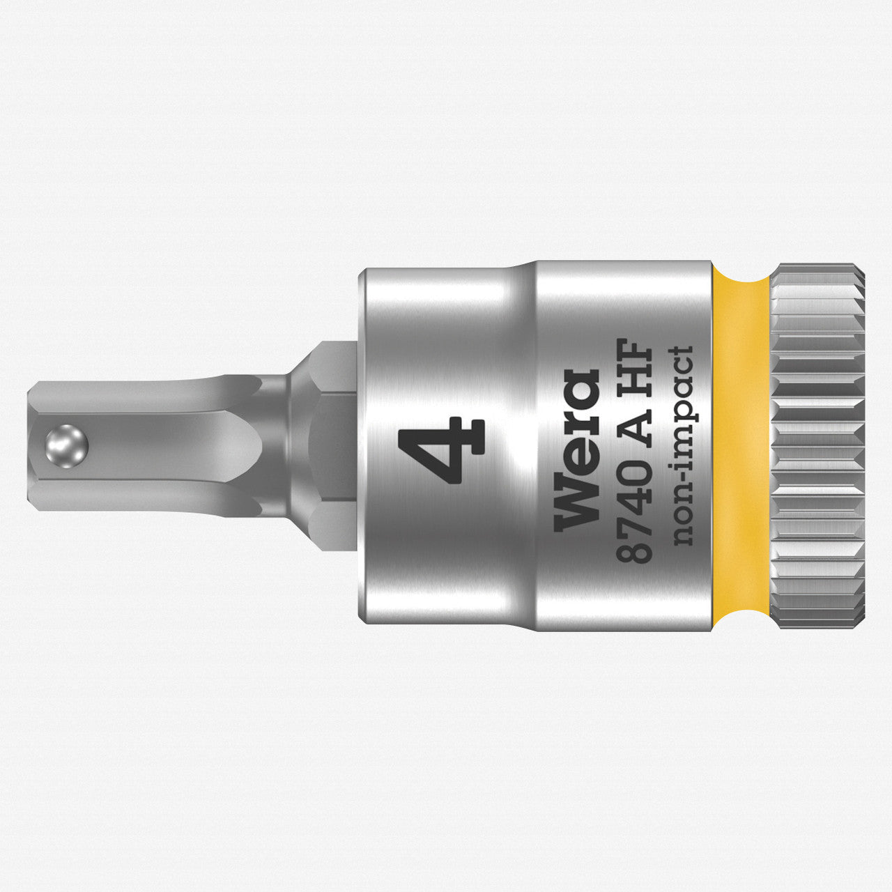 Wera 003333 8740 A Zyklop Bit Socket with 1/4" Drive with Holding Function , 4.0 x 28 mm - WR003333 - KC Tool