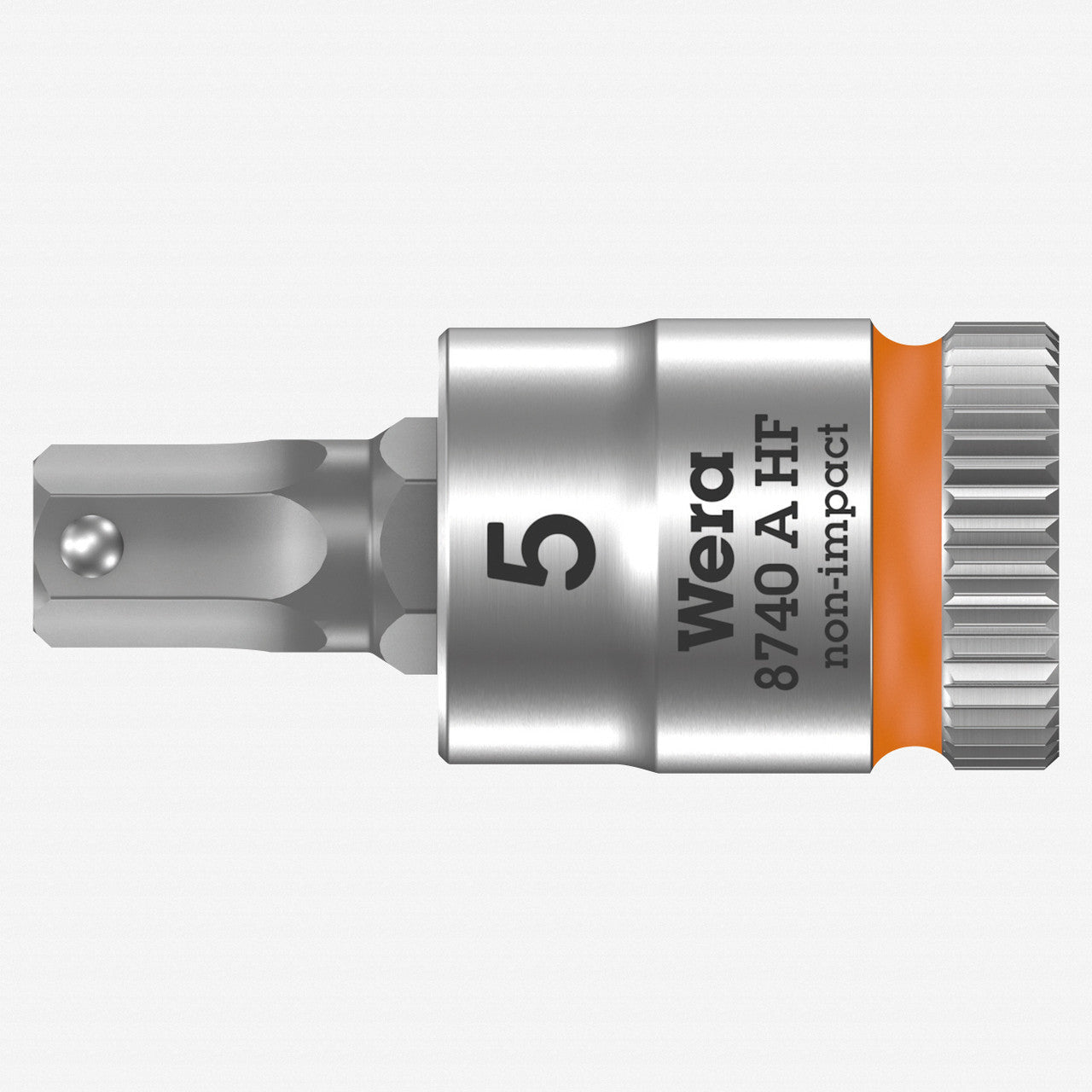 Wera 003335 8740 A Zyklop Bit Socket with 1/4" Drive with Holding Function , 5.0 x 28 mm - WR003335 - KC Tool