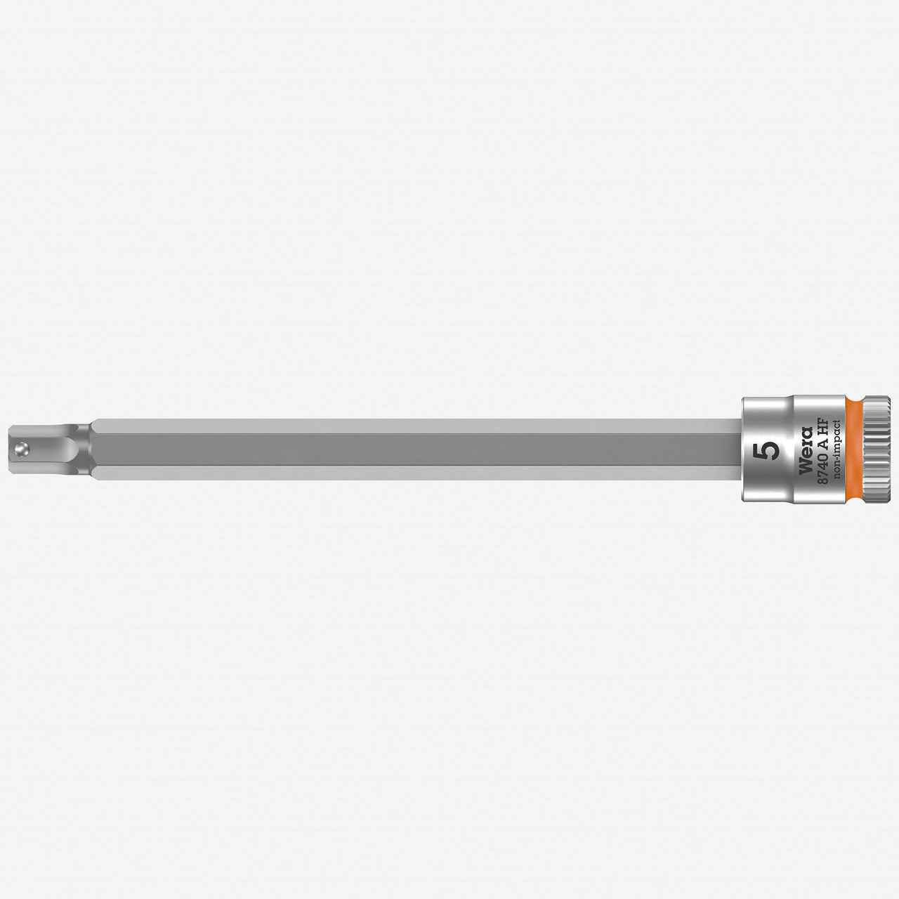 Wera 003336 8740 A Zyklop Bit Socket with 1/4" Drive with Holding Function , 5.0 x 100 mm - WR003336 - KC Tool