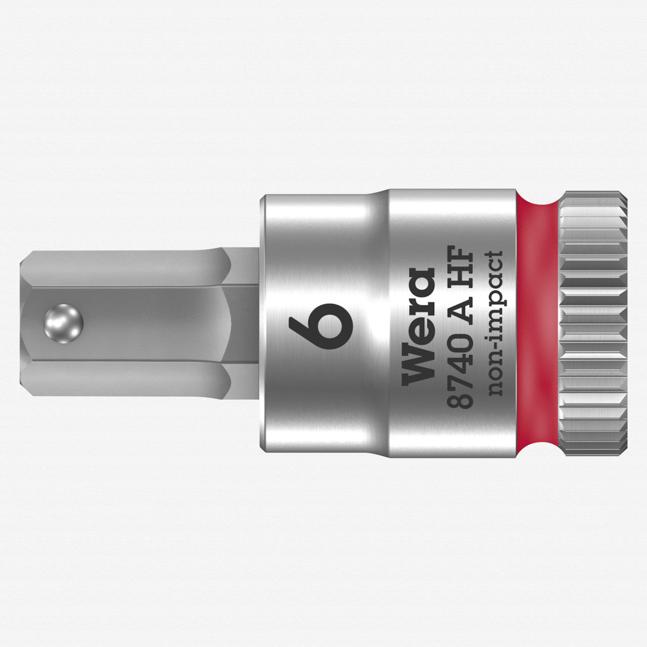 Wera 003337 8740 A Zyklop Bit Socket with 1/4" Drive with Holding Function , 6.0 x 28 mm - WR003337 - KC Tool