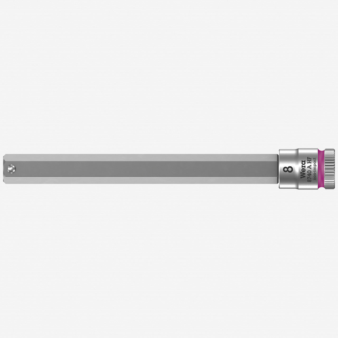 Wera 003340 8740 A Zyklop Bit Socket with 1/4" Drive with Holding Function , 8.0 x 100 mm - WR003340 - KC Tool