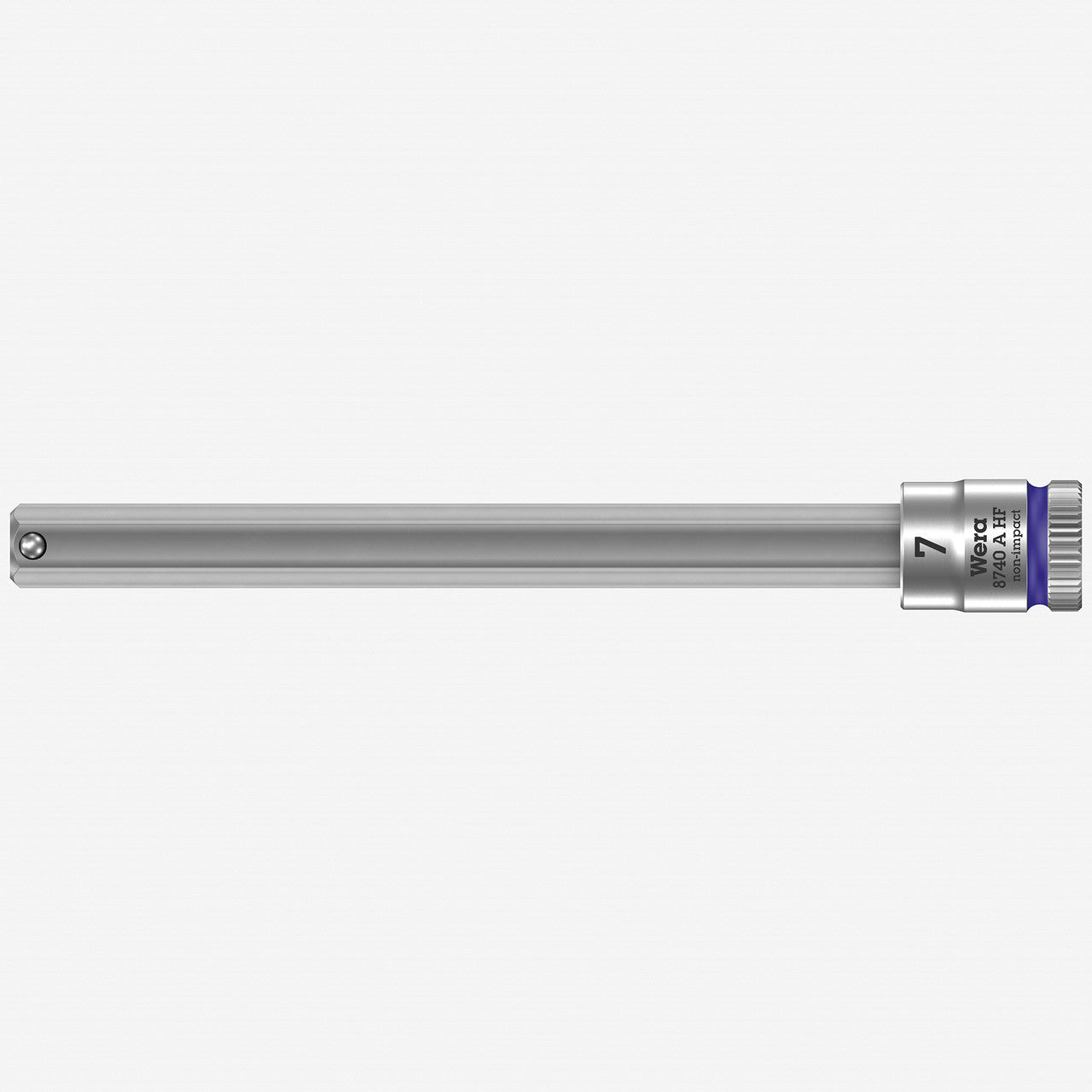 Wera 003342 8740 A Zyklop Bit Socket with 1/4" Drive with Holding Function , 7.0 x 100 mm - WR003342 - KC Tool