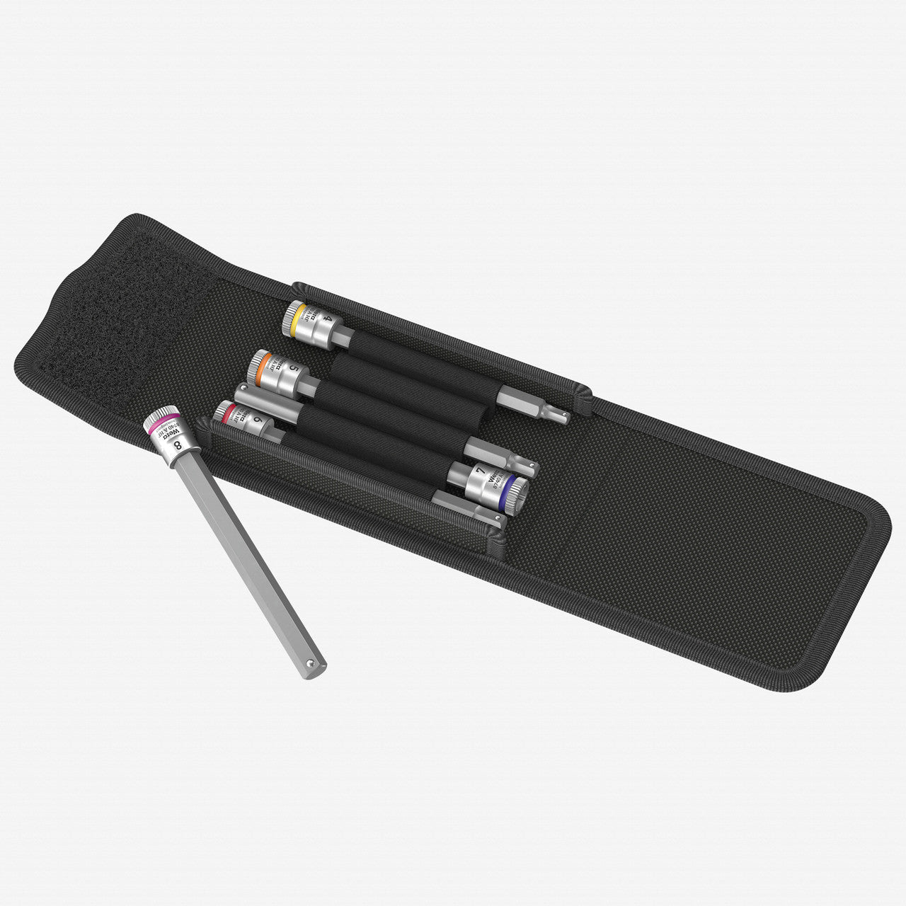 Wera 003345 8740 A HF 1 Zyklop Bit Socket Set, with Holding Function, 1/4" Drive, 5 pieces - WR003345 - KC Tool