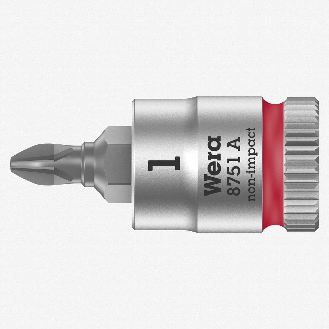 Wera 003350 8751 A PH Zyklop Bit Socket with 1/4" Drive, PH 1 x 28 mm - WR003350 - KC Tool