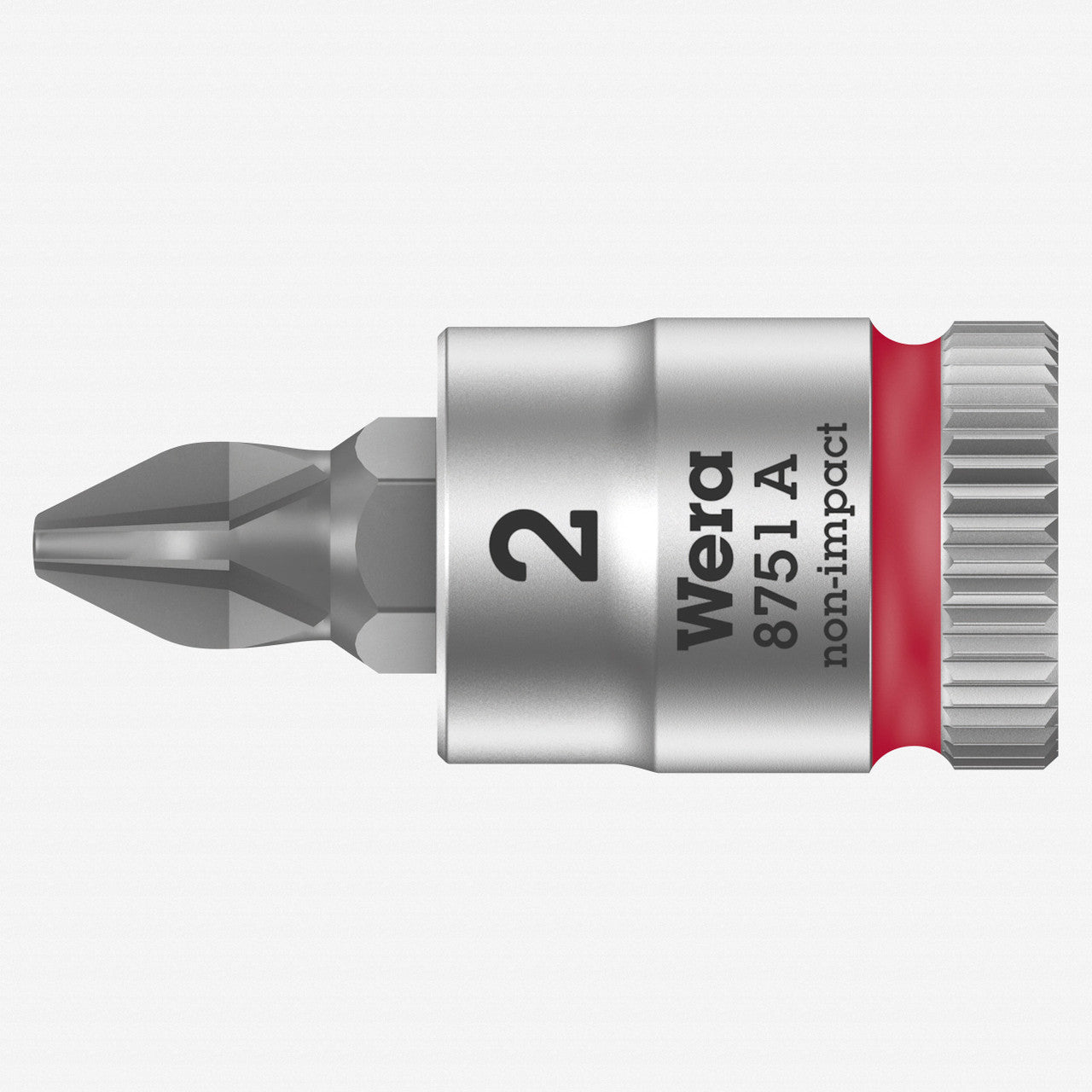 Wera 003351 8751 A PH Zyklop Bit Socket with 1/4" Drive, PH 2 x 28 mm - WR003351 - KC Tool