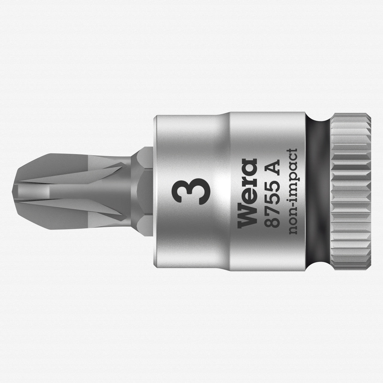 Wera 003355 8755 A PZ Zyklop Bit Socket with 1/4" Drive, PZ 3 x 28 mm - WR003355 - KC Tool