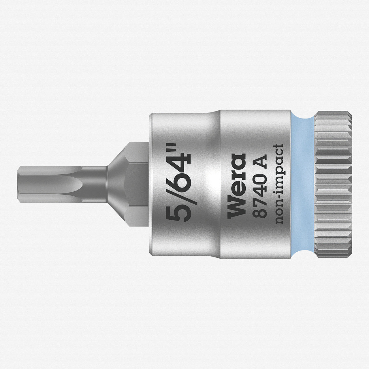 Wera 003380 8740 A 1/4" Drive Zyklop Hex-Plus Bit Socket, 5/64" - WR003380 - KC Tool