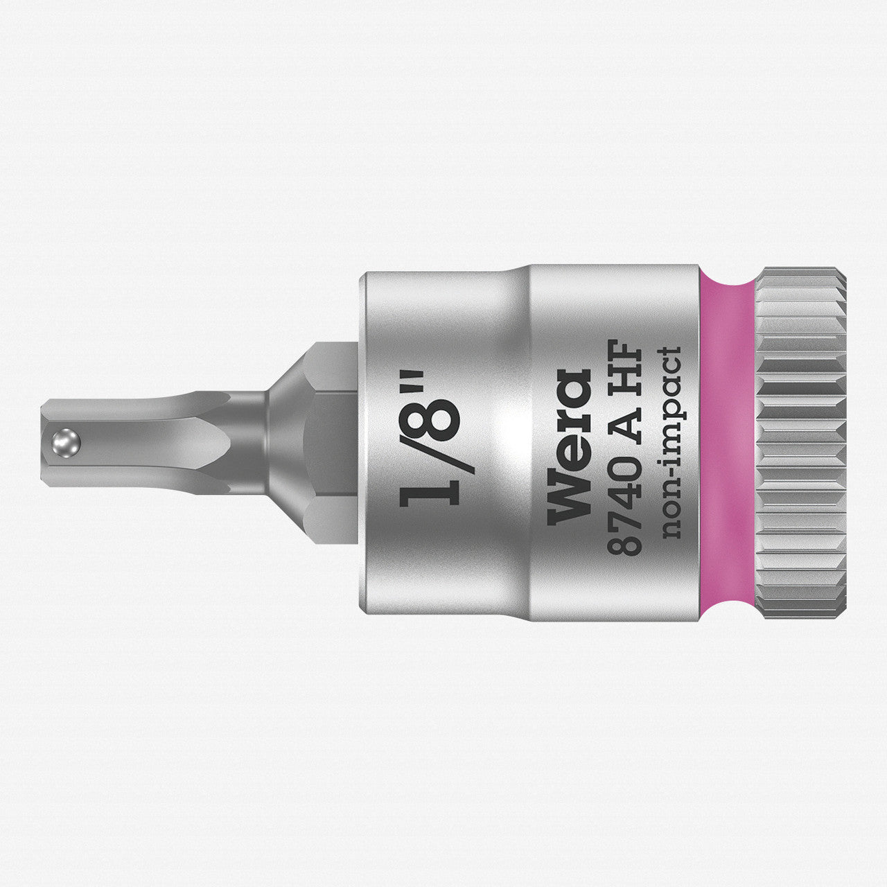 Wera 003383 8740 A 1/4" Drive Zyklop Hex-Plus Bit Socket with Holding Function 1/8" - WR003383 - KC Tool