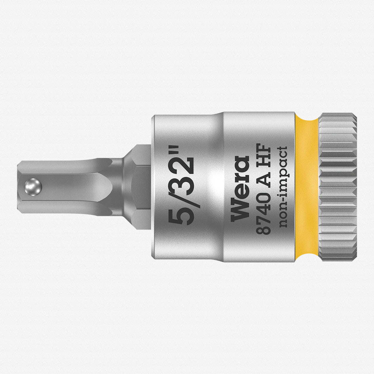 Wera 003385 8740 A 1/4" Drive Zyklop Hex - Plus Bit Socket with Holding Function 5/32" - WR003385 - KC Tool