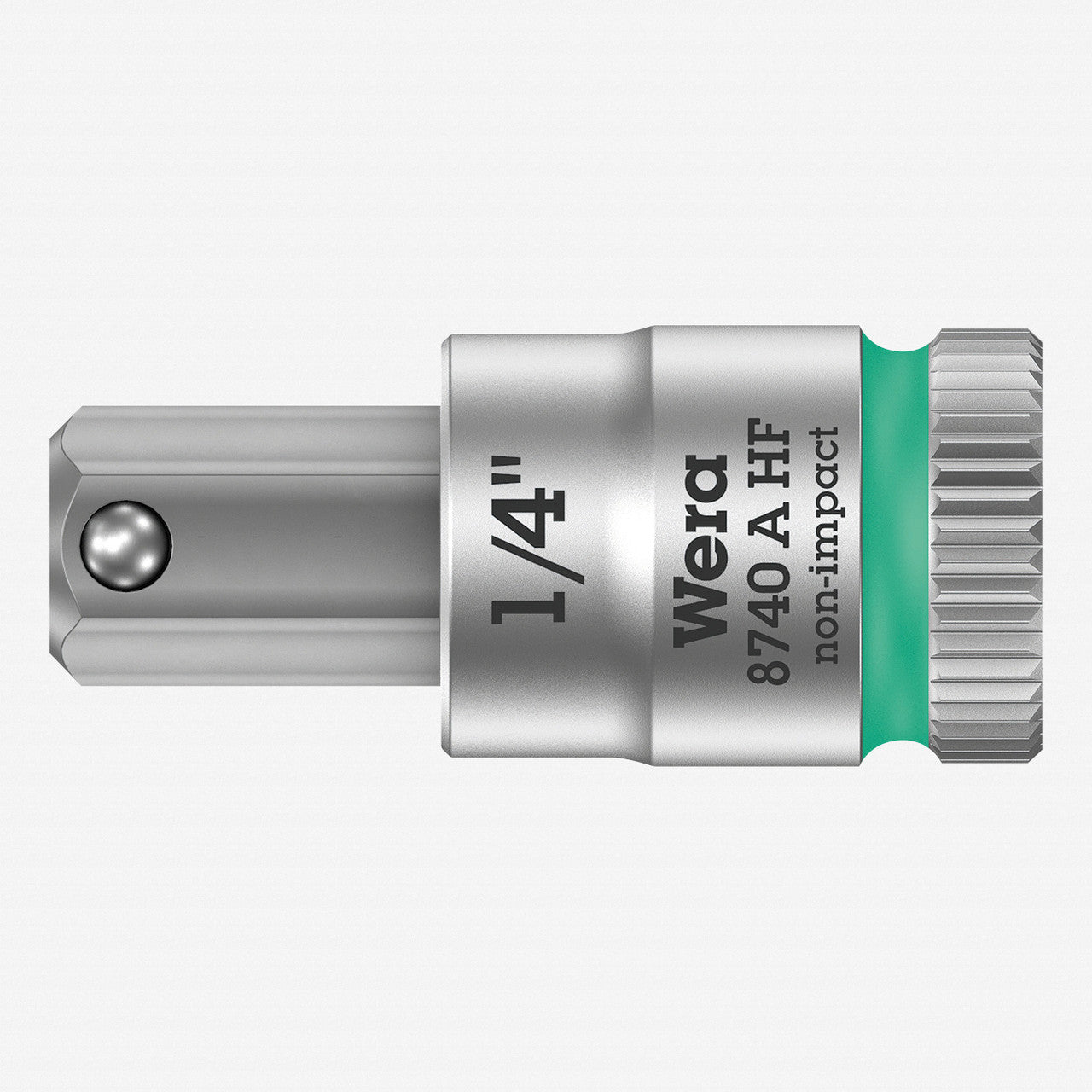 Wera 003388 8740 A 1/4" Drive Zyklop Hex-Plus Bit Socket with Holding Function 1/4" - WR003388 - KC Tool