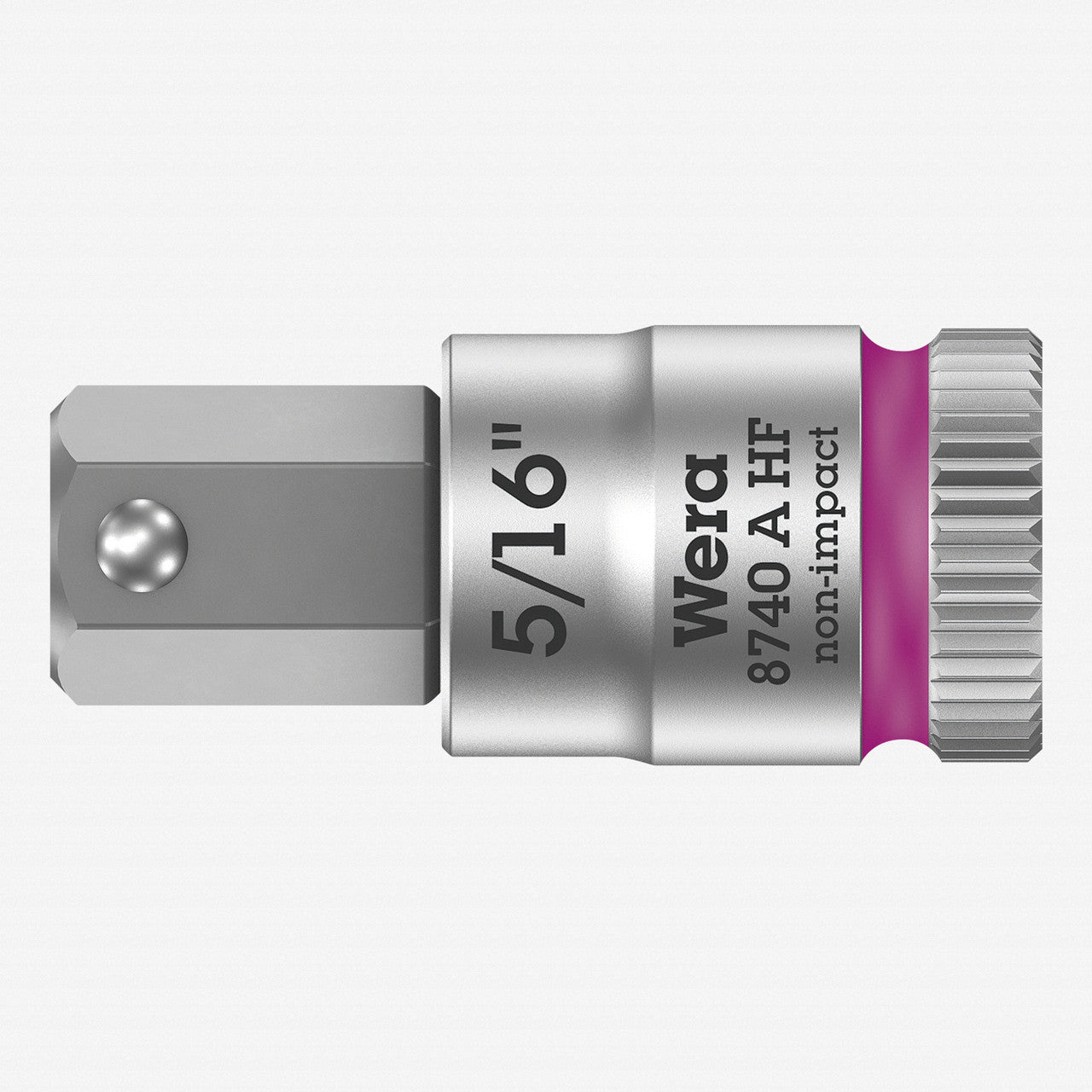 Wera 003389 8740 A 1/4" Drive Zyklop Hex - Plus Bit Socket with Holding Function 5/16" - WR003389 - KC Tool