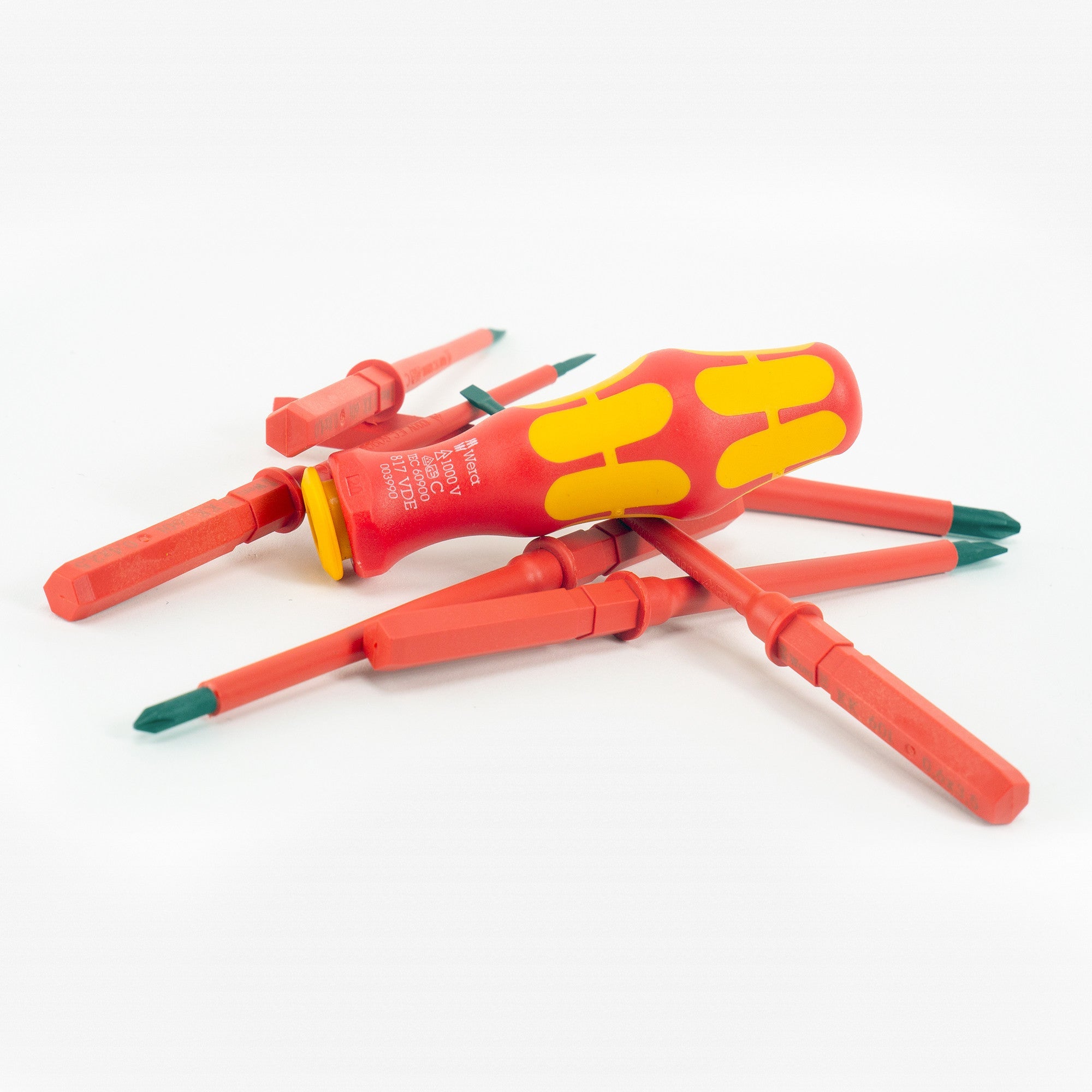 Wera 003470 Kraftform Kompakt VDE 60 i/7 Slotted/Phillips Insulated Screwdriver Set - WR003470 - KC Tool