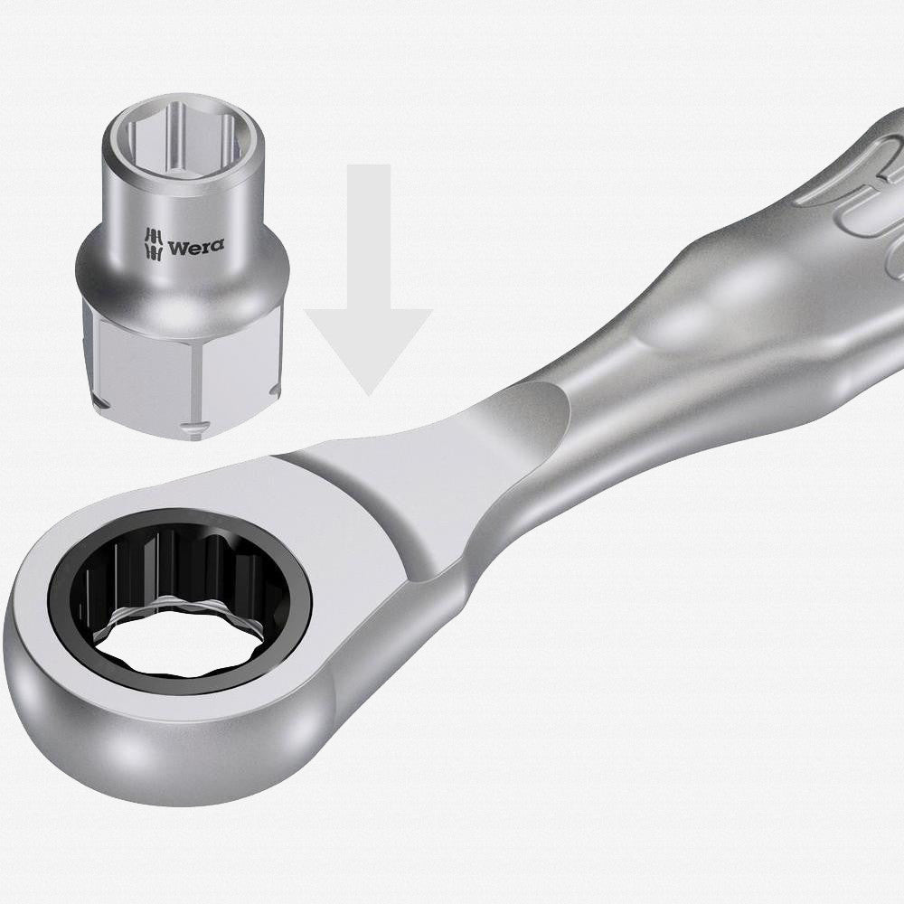 Wera 003660 Zyklop Mini 2 Ratchet - Hex Drive - WR003660 - KC Tool