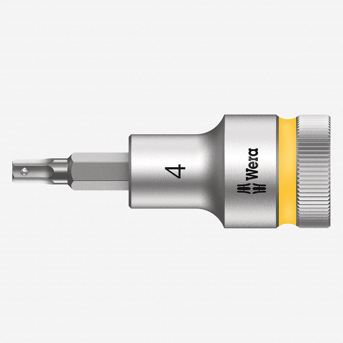 Wera 003820 1/2" Drive Zyklop Hex-Plus Bit Socket with Holding Function 4mm - WR003820 - KC Tool