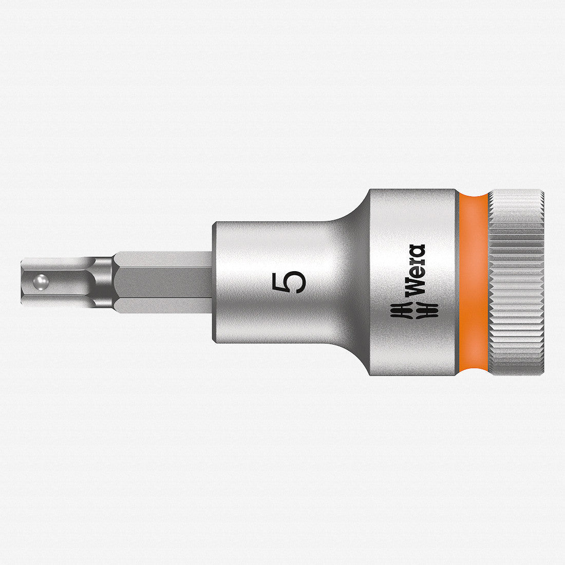 Wera 003821 1/2" Drive Zyklop Hex-Plus Bit Socket with Holding Function 5mm - WR003821 - KC Tool