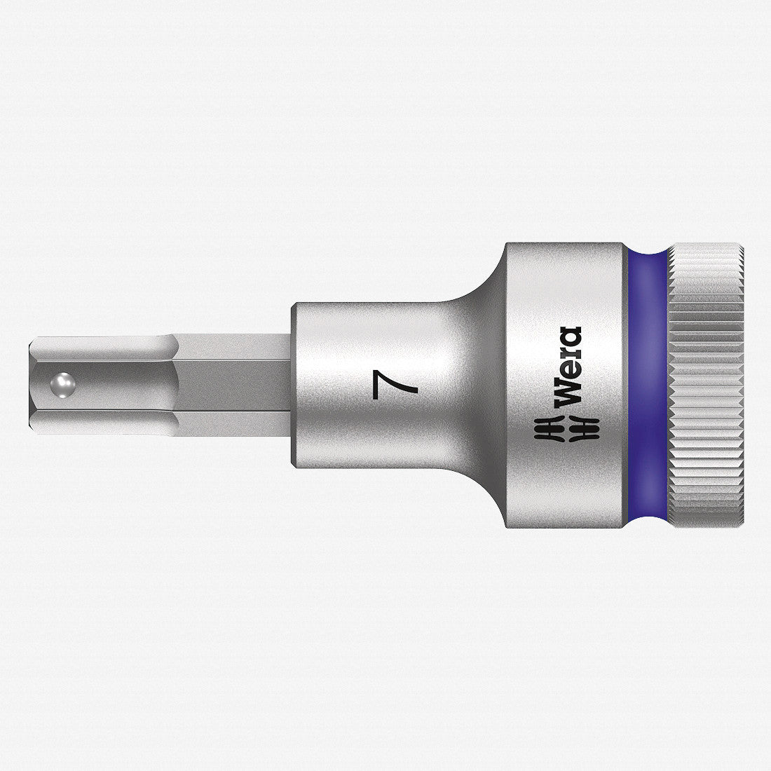 Wera 003823 1/2" Drive Zyklop Hex-Plus Bit Socket with Holding Function 7mm - WR003823 - KC Tool