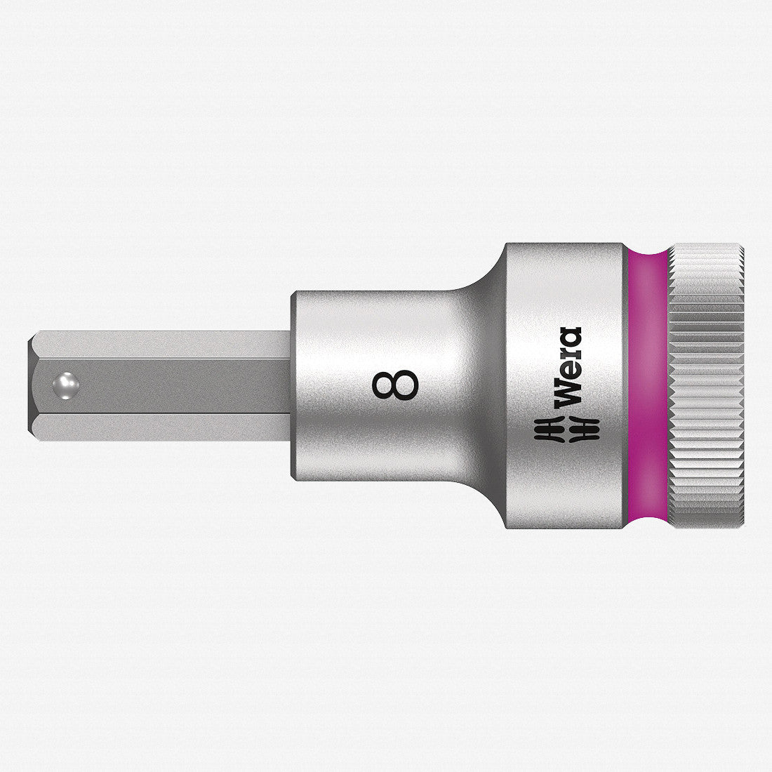 Wera 003824 1/2" Drive Zyklop Hex-Plus Bit Socket with Holding Function 8mm - WR003824 - KC Tool