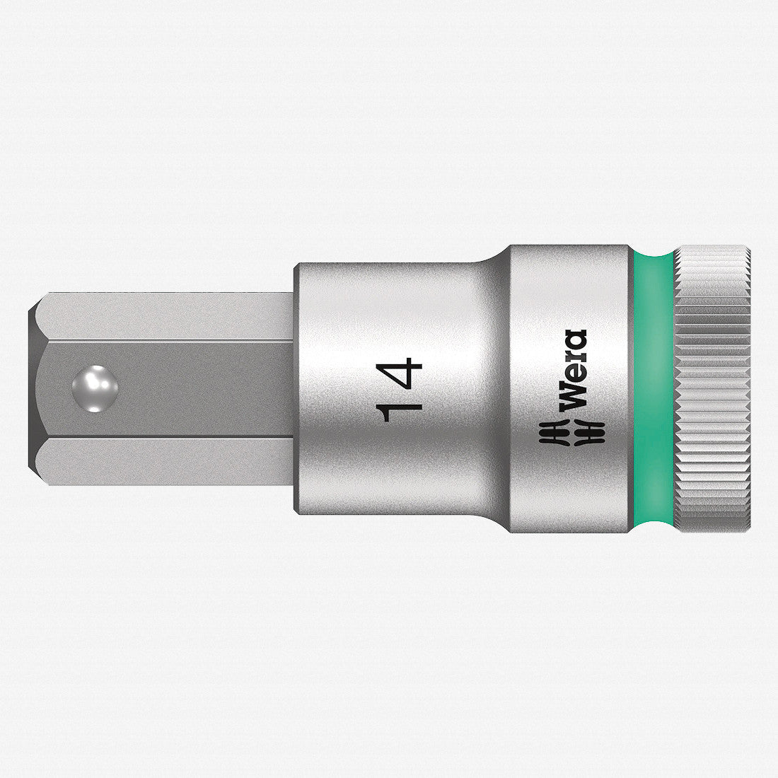 Wera 003827 1/2" Drive Zyklop Hex-Plus Bit Socket with Holding Function 14mm - WR003827 - KC Tool