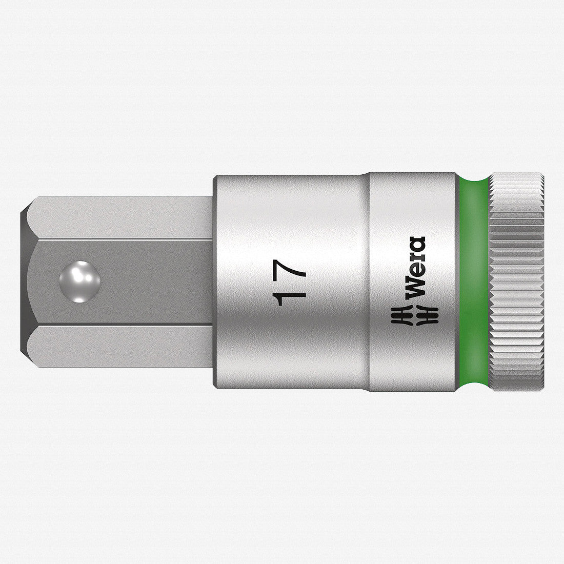 Wera 003828 1/2" Drive Zyklop Hex - Plus Bit Socket with Holding Function 17mm - WR003828 - KC Tool