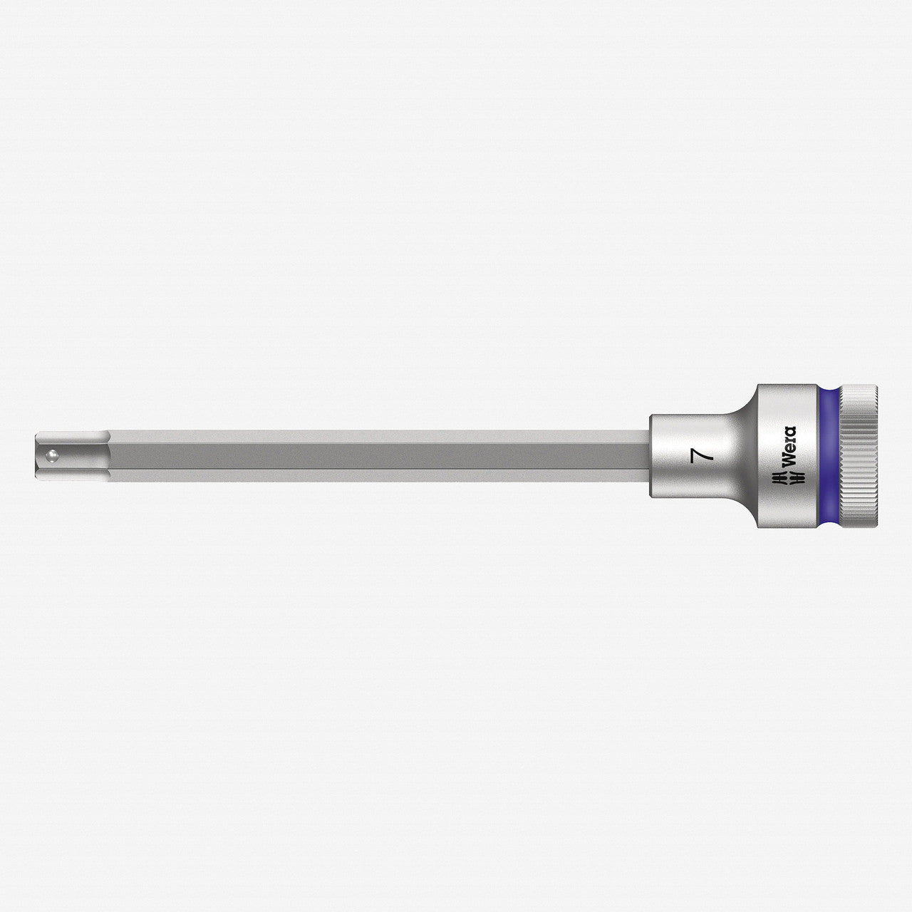 Wera 003843 1/2" Drive Zyklop Hex - Plus Bit Socket with Holding Function 7mm Long - WR003843 - KC Tool