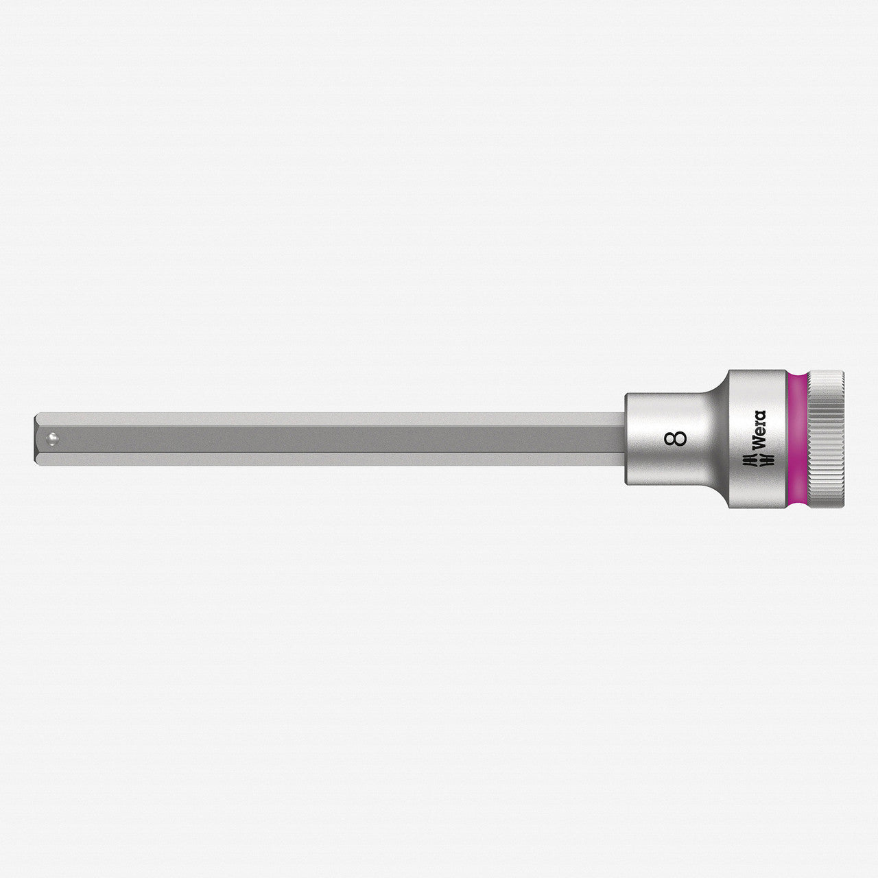 Wera 003844 1/2" Drive Zyklop Hex - Plus Bit Socket with Holding Function 8mm Long - WR003844 - KC Tool