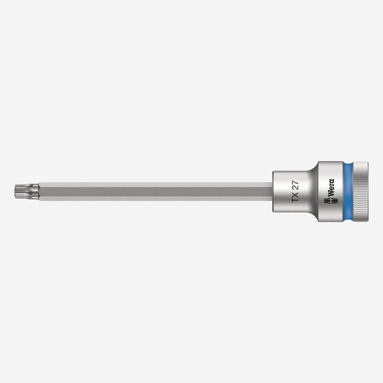 Wera 003852 1/2" Drive Zyklop Torx Bit Socket with Holding Function T27 Long - WR003852 - KC Tool