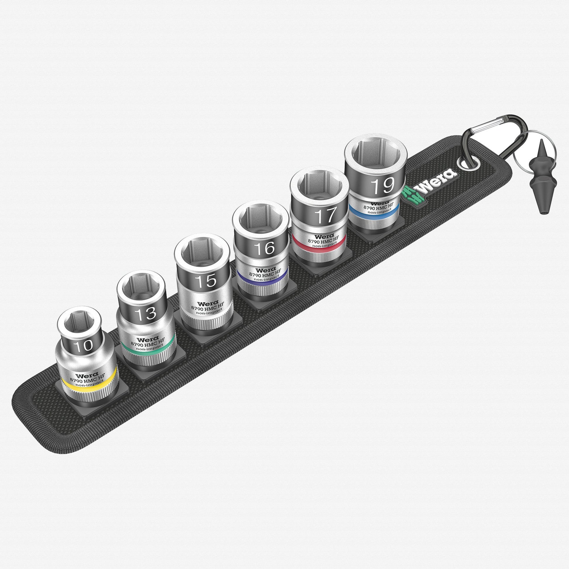 Wera 003995 Belt C 1 Zyklop Socket Set with Holding Function, 1/2" Drive, 7 Pieces - WR003995 - KC Tool