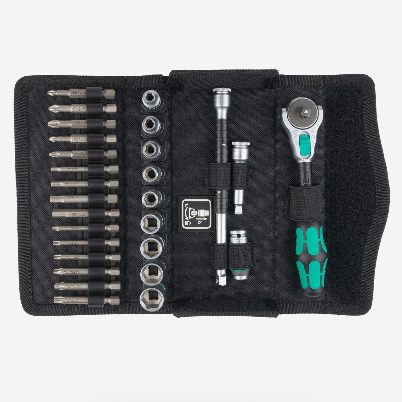 Wera 004016 Zyklop Speed Ratchet 1/4" Drive Metric Set - WR004016 - KC Tool