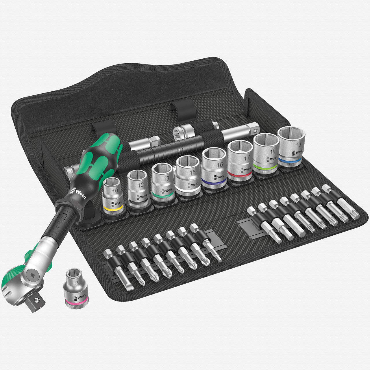 Wera 004046 Zyklop Speed Ratchet 3/8" Drive Metric Set - WR004046 - KC Tool