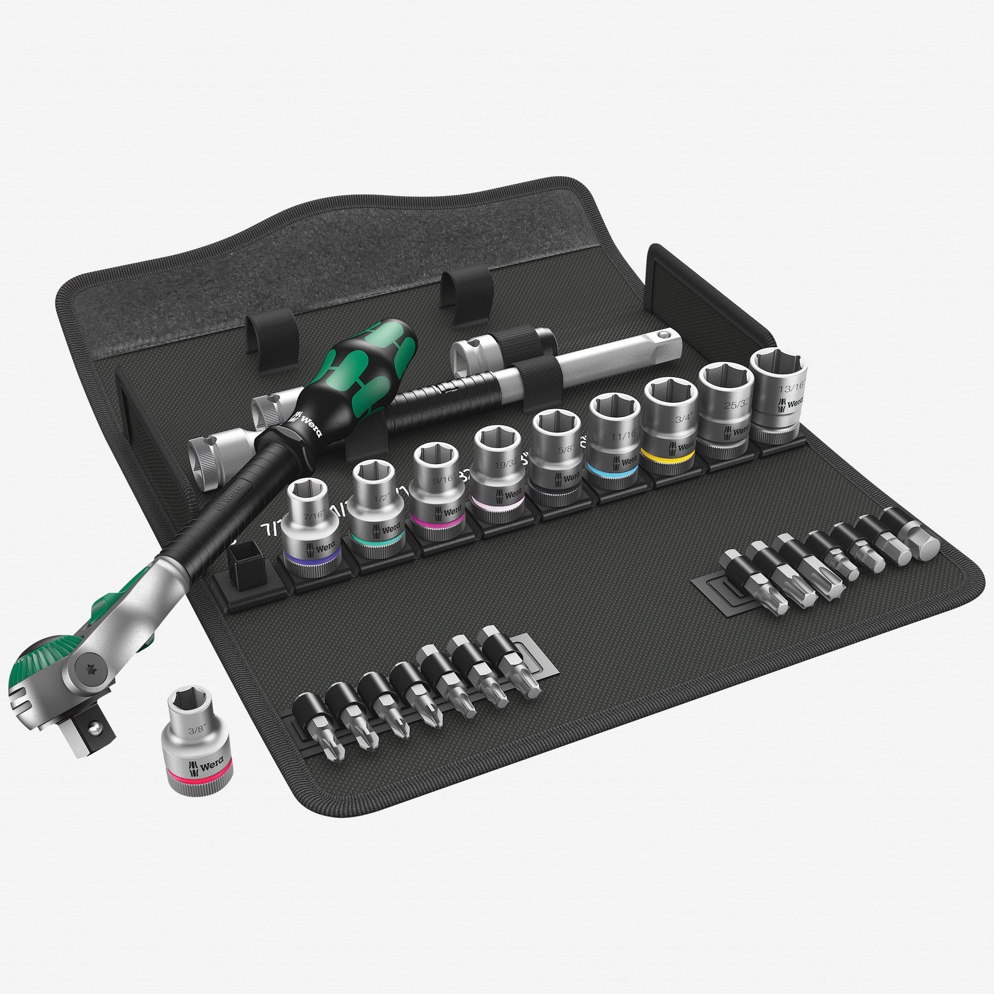 Wera 004079 Zyklop Speed Ratchet 1/2" Drive SAE Set - WR004079 - KC Tool