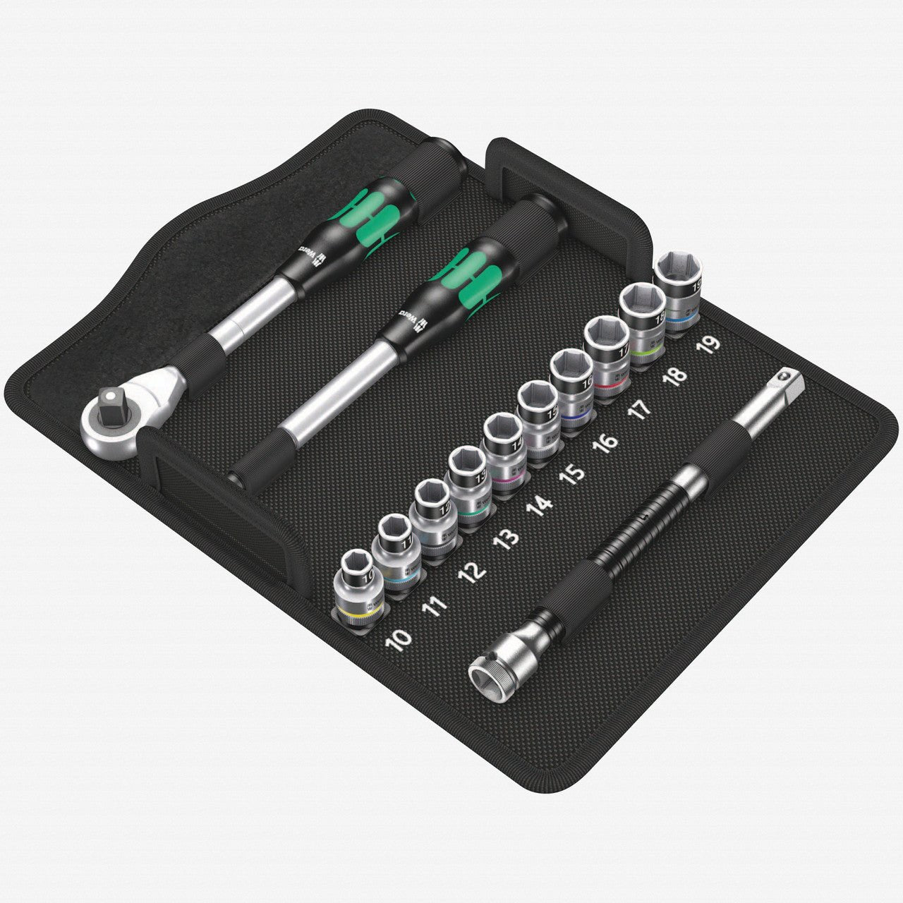 Wera 004090 Zyklop Hybrid Ratchet Set - 1/2" Drive - Metric - WR004090 - KC Tool