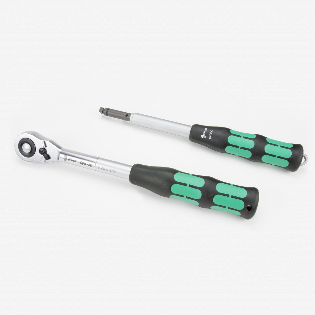 Wera 004095 Zyklop Hybrid Set - 1/2" Drive Ratchet with Extension - WR004095 - KC Tool
