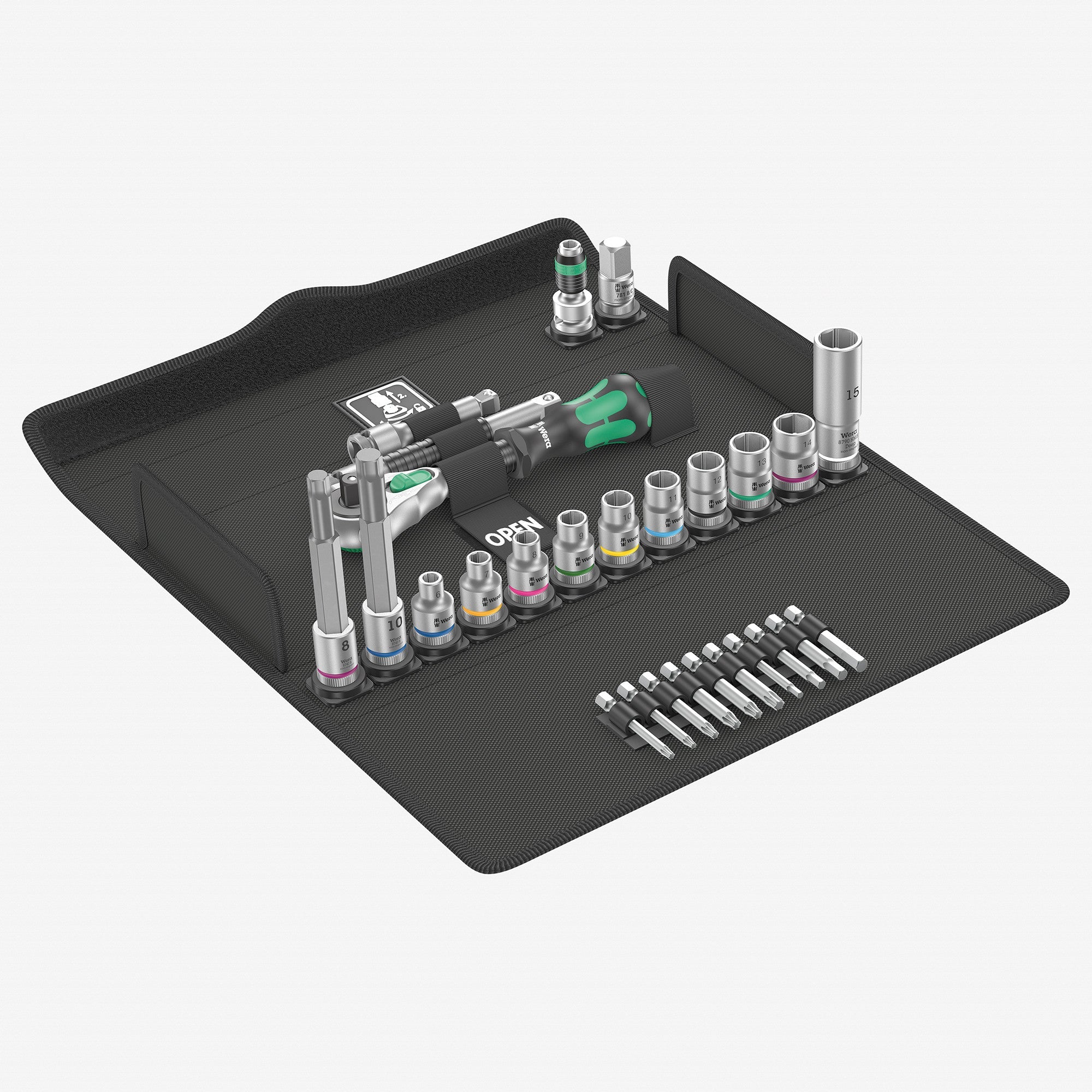 Wera 004175 Bicycle Set 7, 3/8" Drive Ratchet Set, 27 Pieces - WR004175 - KC Tool