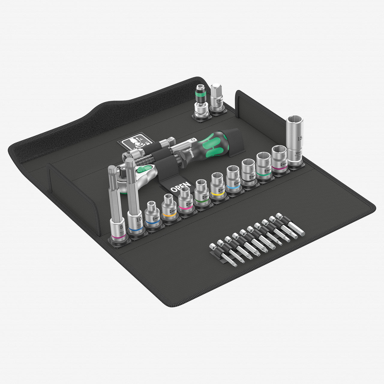 Wera 004175 Bicycle Set 7, 3/8" Drive Ratchet Set, 27 Pieces - WR004175 - KC Tool