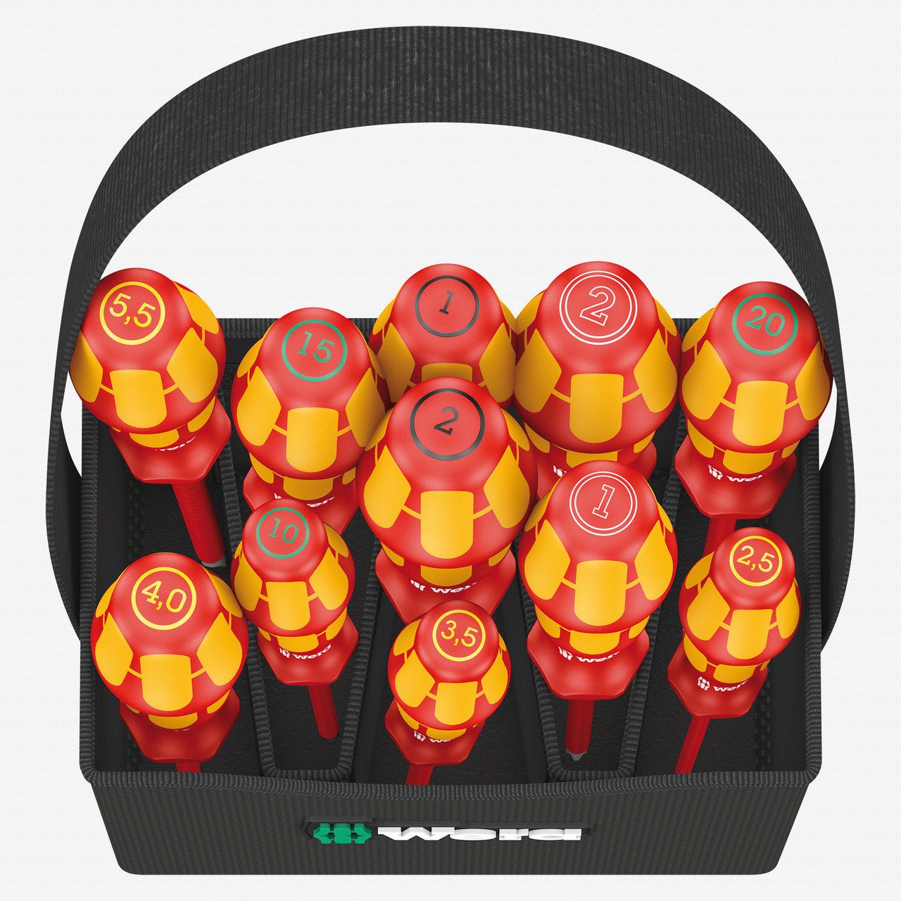 Wera 004310 2go 100 VDE Insulated Screwdriver Set with Tool Quiver - WR004310 - KC Tool