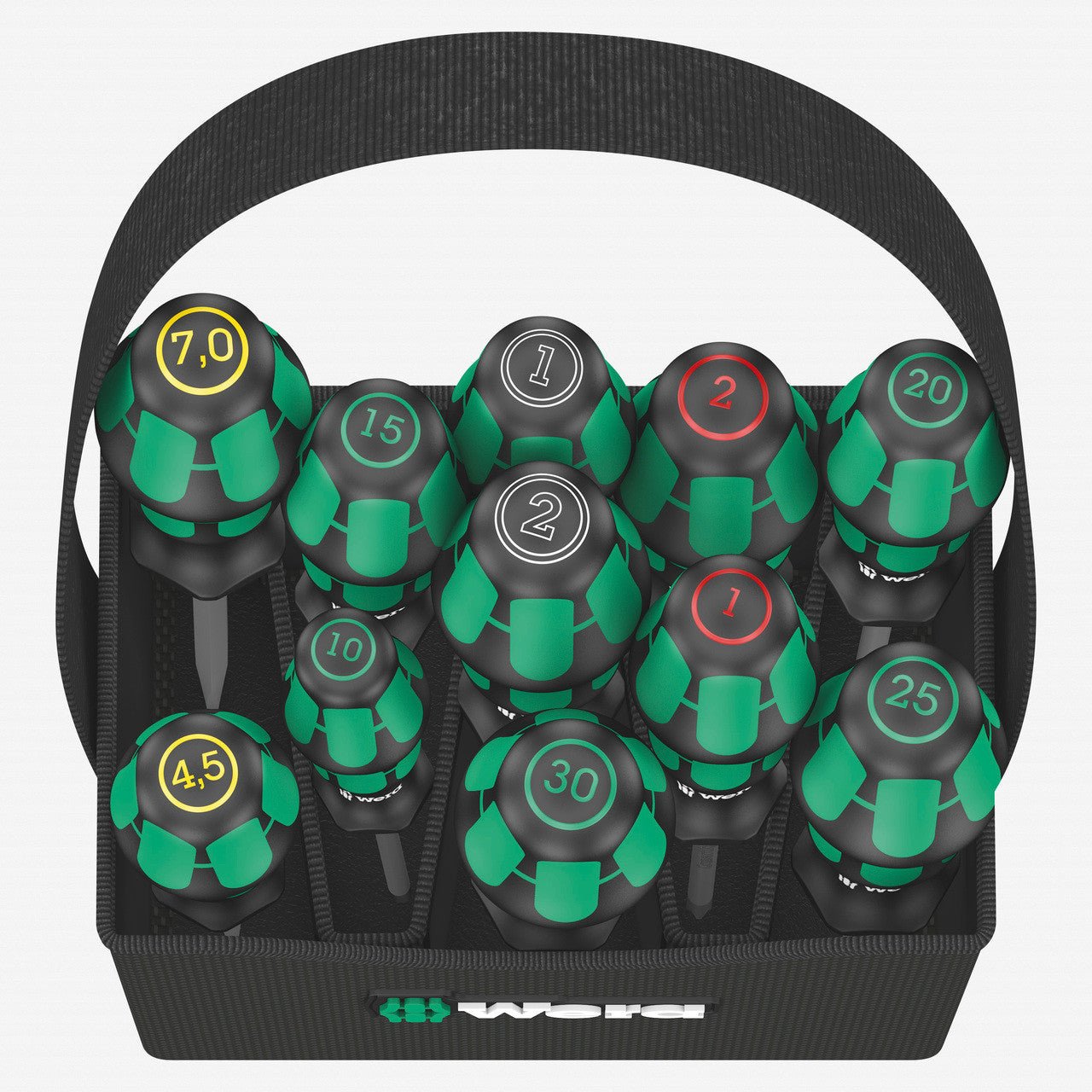 Wera 004313 2go 300 Kraftform Screwdriver Set with Tool Quiver - WR004313 - KC Tool