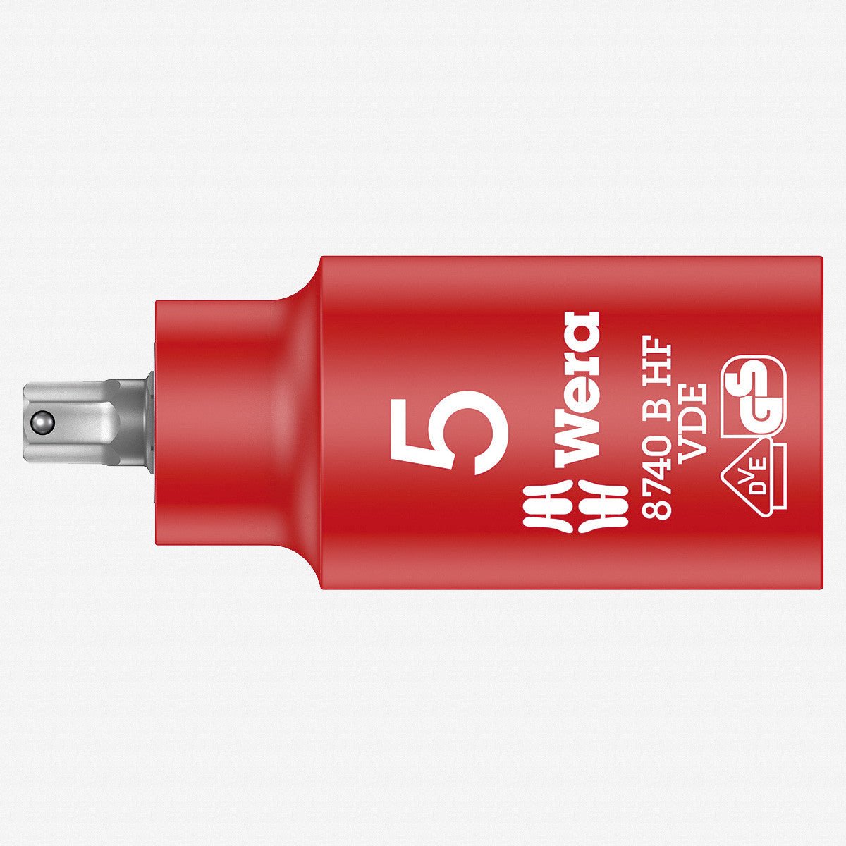 Wera 004901 VDE HF Hex Bit 3/8" Drive Socket, 5.0 mm - WR004901 - KC Tool