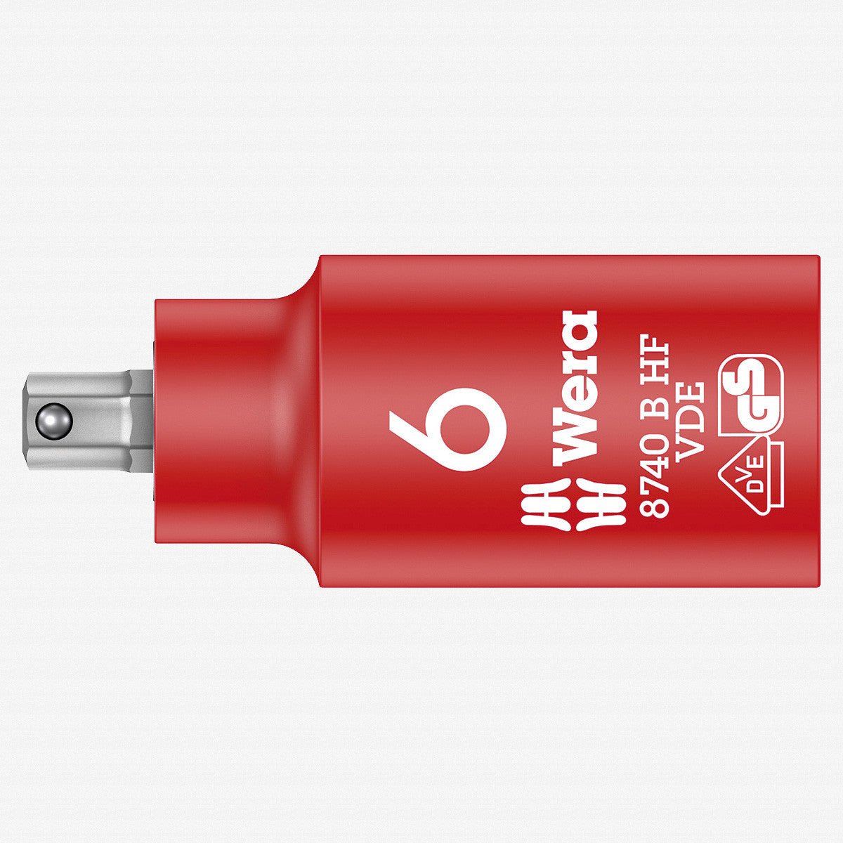 Wera 004902 VDE HF Hex Bit 3/8" Drive Socket, 6.0 mm - WR004902 - KC Tool
