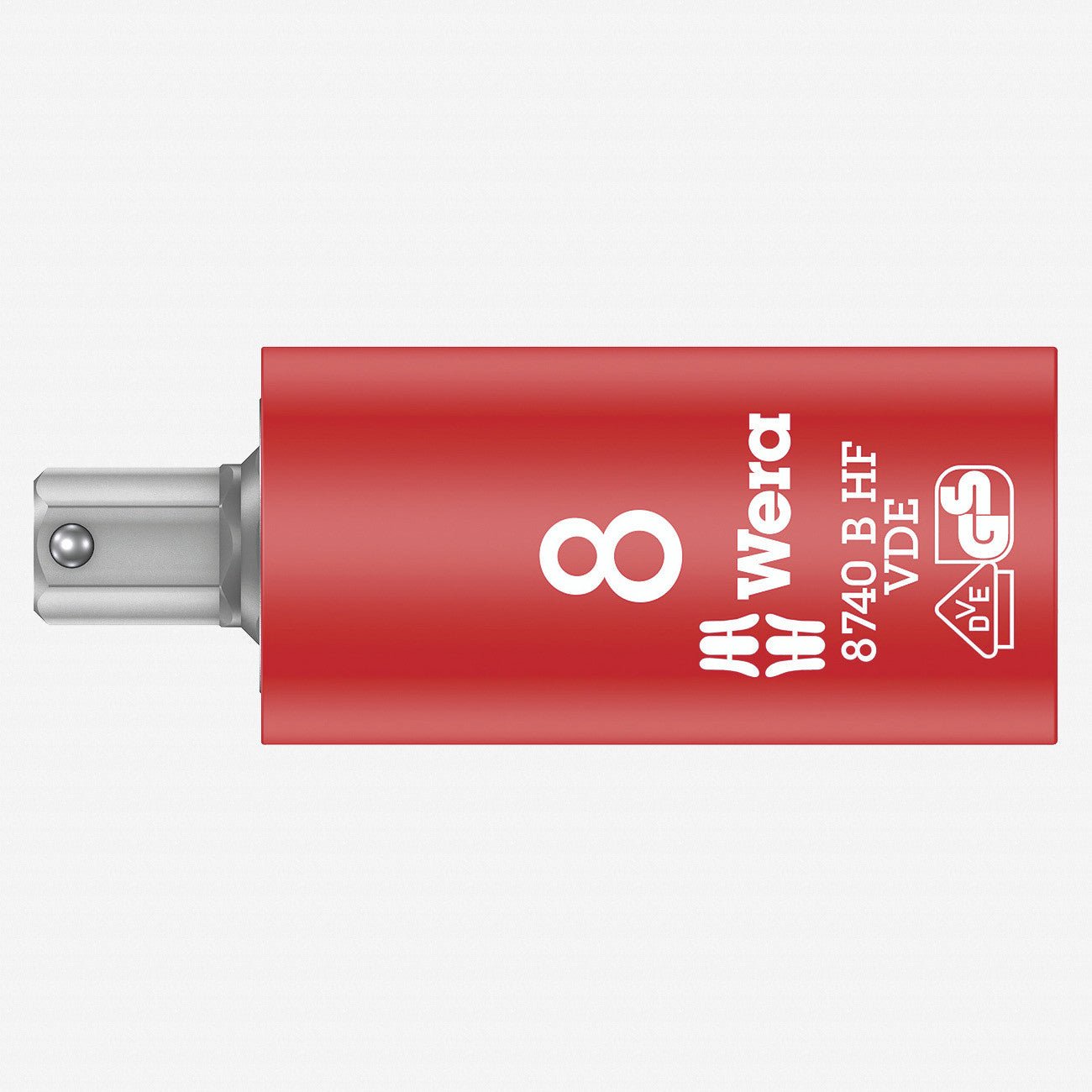 Wera 004903 VDE HF Hex Bit 3/8" Drive Socket, 8.0 mm - WR004903 - KC Tool