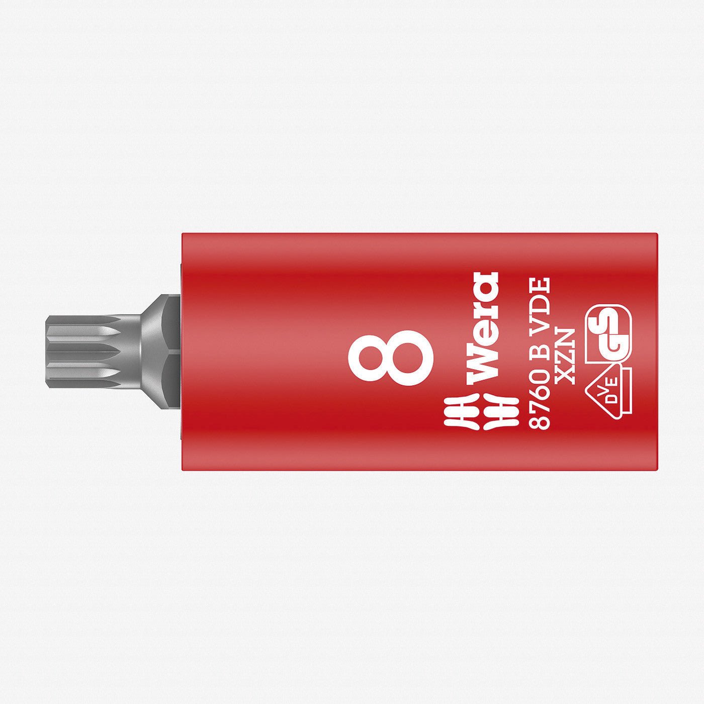 Wera 004940 VDE XZN Bit 3/8" Drive Socket, M8 - WR004940 - KC Tool